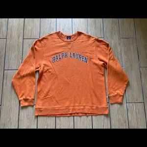 ORANGE VINTAGE POLO RALPH LAUREN JEANS CREWNECK